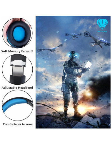 Auriculares Gaming GH-4 HaiDiKaiSi con Micrófono y Sonido Estéreo