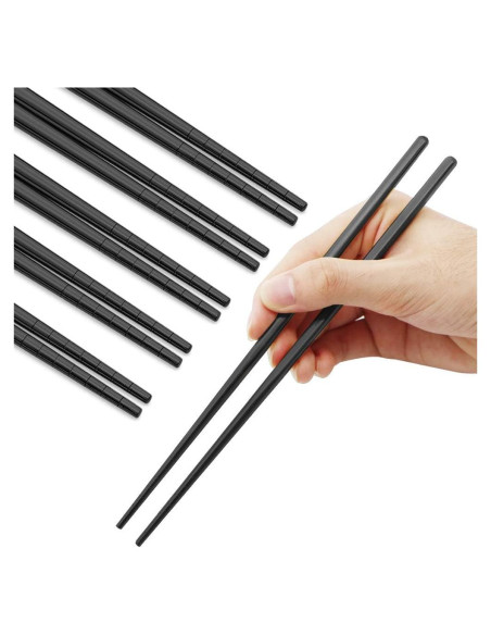 Palillos Reutilizables de Acero Inoxidable MUYOS 23 cm Antideslizantes