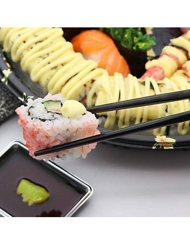 Palillos Reutilizables de Acero Inoxidable MUYOS 23 cm Antideslizantes