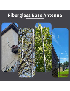 Antena Móvil UHF 400-470MHz Fibra de Vidrio SO239 43.18cm 2