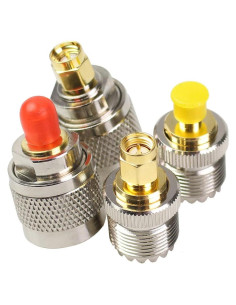 Kit de Adaptadores SMA SO239 4 Piezas para Radioaficionado