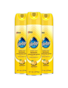 Pledge Pulidor de Madera Limón 3 Pack 273g - Spray Brillante