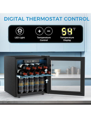 Refrigerador de Bebidas COWSAR 50 Latas 1.3 Pies Cúbicos