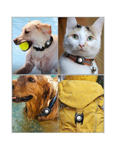 Soporte Impermeable para Collar de Perro Air Tag DEERLET 2 Pack