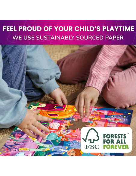 Puzzles QUOKKA para Niños 4-6 Años - Set 4 Puzzles 60 Piezas Puzzles QUOKKA para Niños 4-6 Años - Set 4 Puzzles 60 Piezas