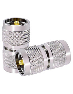 Adaptador UHF macho a UHF macho 2PCS CNARIO 50 Ohm