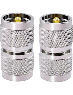 Adaptador UHF macho a UHF macho 2PCS CNARIO 50 Ohm 2