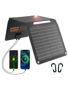 Panel Solar Portátil FlexSolar 20W Plegable USB A/C Impermeable