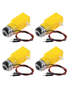 Motorreductor DC 3-6V Diann 4pcs 200RPM 1:48 para Robot DIY