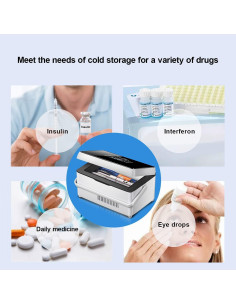 Caja Enfriadora de Insulina QIRDLP Portátil 2-8C USB 2