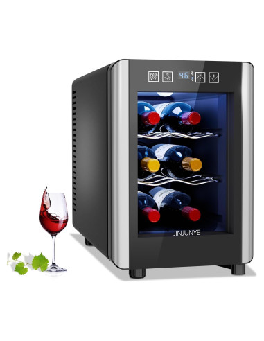 Enfriador de Vino JINJUNYE 6 Botellas Control Digital 7-19C