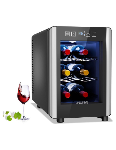 Enfriador de Vino JINJUNYE 6 Botellas Control Digital 7-19C