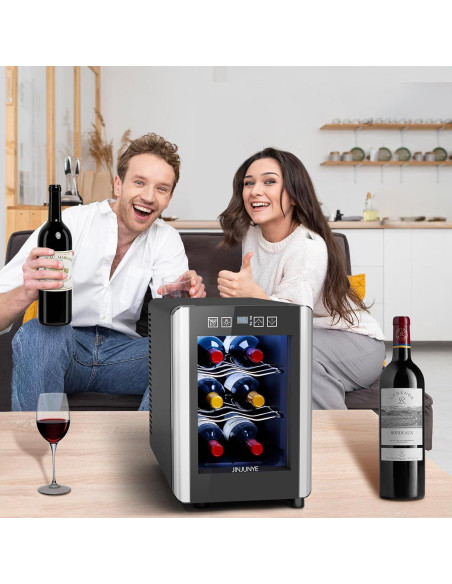 Enfriador de Vino JINJUNYE 6 Botellas Control Digital 7-19C