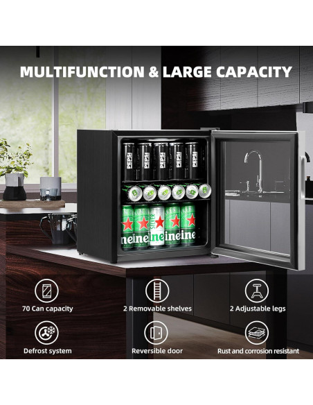 Mini Nevera Tecnolove 1.6 Pies Cúbicos Acero Inoxidable Mini Nevera Tecnolove 1.6 Pies Cúbicos Acero Inoxidable