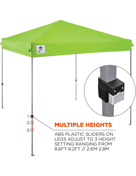 Carpa Plegable Ergodyne Refugio Instantáneo 3.05m x 3.05m Lima