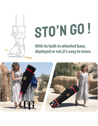 Carpa Plegable 3.05x3.05m CROWN SHADES con 1 Pared Lateral Azul