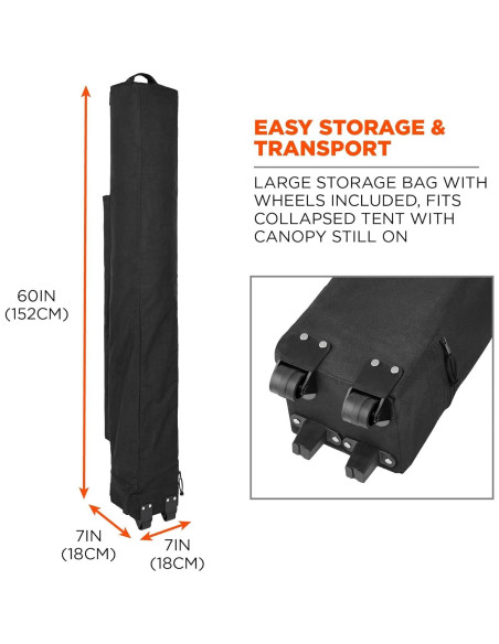 Carpa Plegable Ergodyne Refugio Instantáneo 3.05m x 3.05m Lima