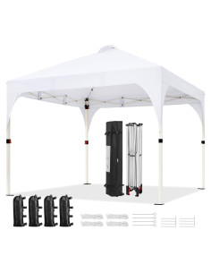 Carpa Plegable 3x3m Yaheetech con Ventilación y Accesorios