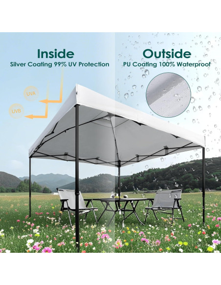 Cubierta de Reemplazo NINAT 3x3m Impermeable Blanca con Ventilación Cubierta de Reemplazo NINAT 3x3m Impermeable Blanca con Ventilación