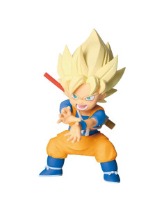 Figura Mini Goku Super Saiyan con Panel - Banpresto