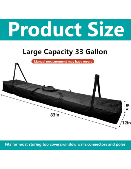 Bolsa de Almacenamiento para Postes de Carpa Adnee 210 cm