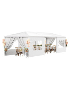 Carpa de Fiesta Exterior 3m x 9m Susici con 7 Paredes Removibles