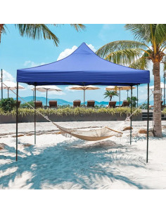 Toldo de Reemplazo Hyuetrsa 3x3m con Paredes Laterales Azul 2