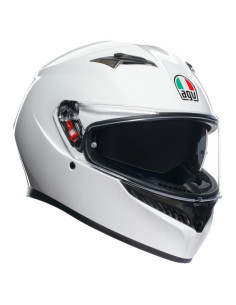 Casco AGV K3 Street Blanco XL Aerodinámico DOT 2.58kg