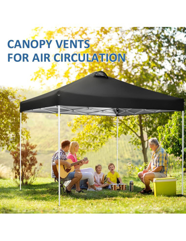 Carpa Plegable COBIZI 10x10 m Impermeable con 4 Paredes