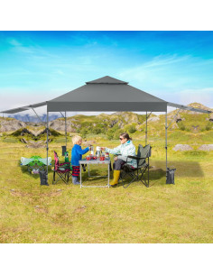 Carpa Plegable Tangkula 3.05x5.36m con Toldos Dobles 2