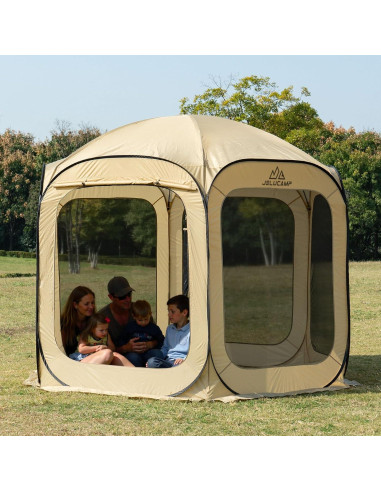 Carpa Pop-Up JELUCAMP 3.05x3.05m con Red Antimosquitos