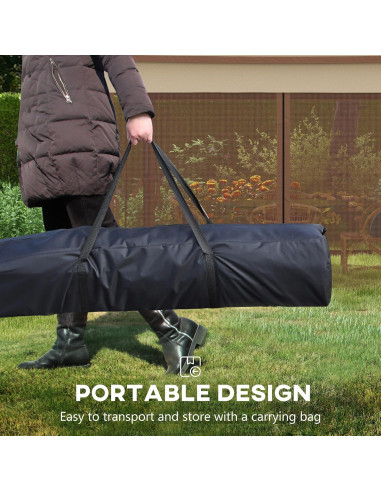 Carpa Pop-Up 3.25x3.25m Genérico con Malla y Bolsa Caqui