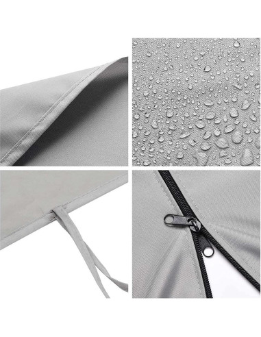 Panel Lateral Yescom 10x6.5ft para Gazebo 10x10ft - Gris