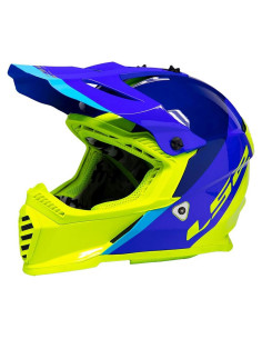 Casco LS2 Gate Launch Off-Road Adulto Azul Grande