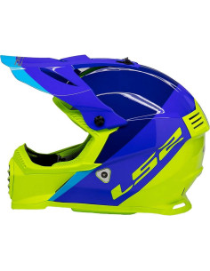 Casco LS2 Gate Launch Off-Road Adulto Azul Grande 2
