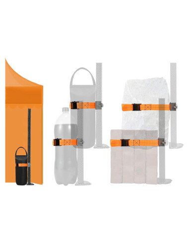 Juego de Pesas para Carpa DELONG 4 Fijadores Naranja