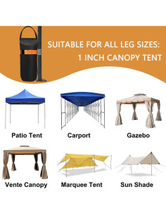 Juego de Pesas para Carpa DELONG 4 Fijadores Naranja 2