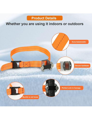 Juego de Pesas para Carpa DELONG 4 Fijadores Naranja