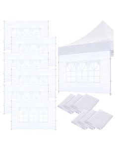 Paredes Laterales de Carpa Windyun 6 Pcs 3x2m con Ventanas