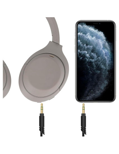 Cable de Audio AUX Linkidea 3.5mm para Sony WH-1000XM6/5/4