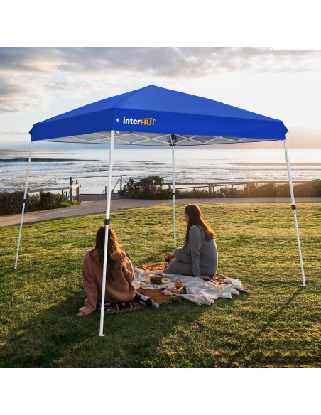 Carpa portátil INTER HUT 3x3m con bolsa y ruedas, azul Carpa portátil INTER HUT 3x3m con bolsa y ruedas, azul