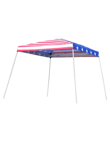 Carpa Plegable 3x3m Genérico con Techo de Bandera Americana