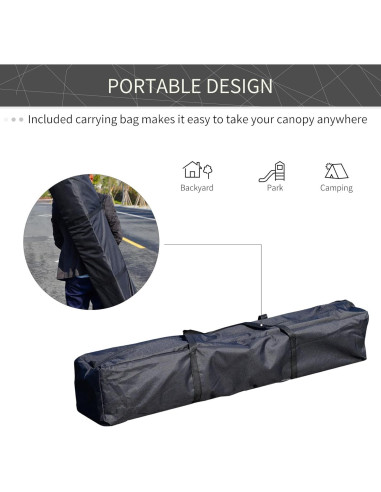 Carpa Plegable 3x3m Genérico con Techo de Bandera Americana