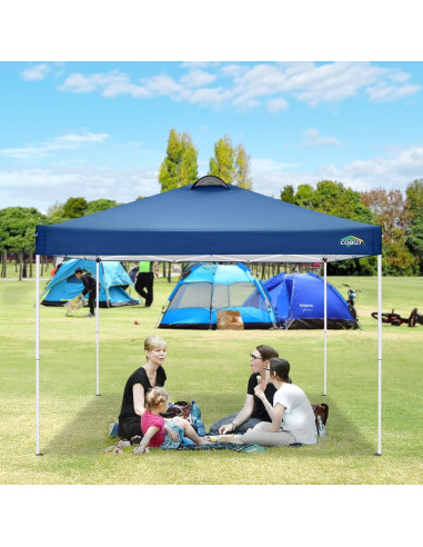 Carpa Plegable COBIZI 3x3m Impermeable con 4 Paredes Laterales