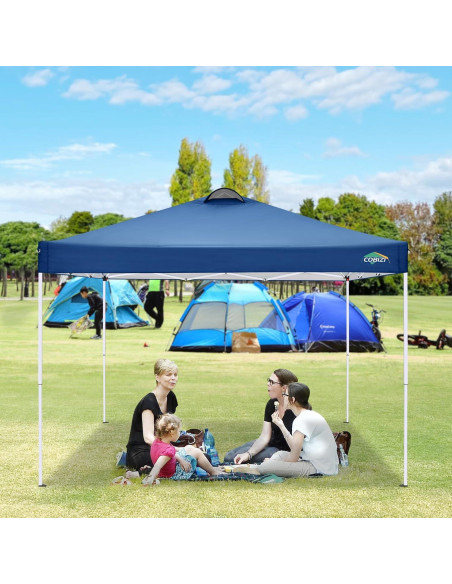 Carpa Plegable COBIZI 3x3m Impermeable con 4 Paredes Laterales