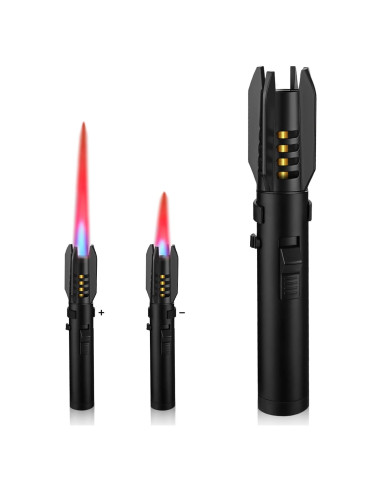 Encendedor de Antorcha Butano Honitra V1 Negro Ajustable