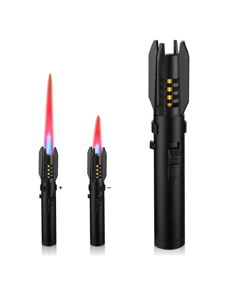 Encendedor de Antorcha Butano Honitra V1 Negro Ajustable