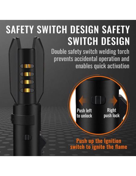 Encendedor de Antorcha Butano Honitra V1 Negro Ajustable