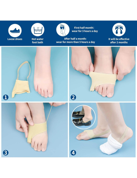 Corrector de Bunionete DYKOOK con Almohadillas de Gel Talla S