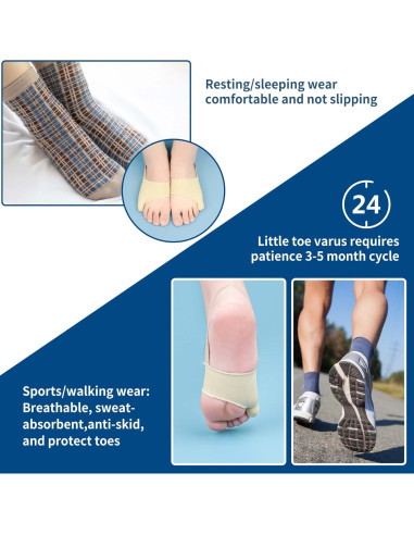 Corrector de Bunionete DYKOOK con Almohadillas de Gel Talla S